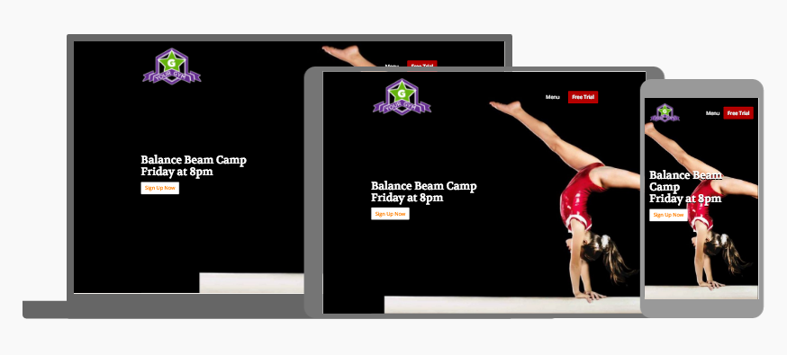 JAMSpiritSites wants your cheer website to look awesome on all devices and adjusting the position of your graphic will allow it.